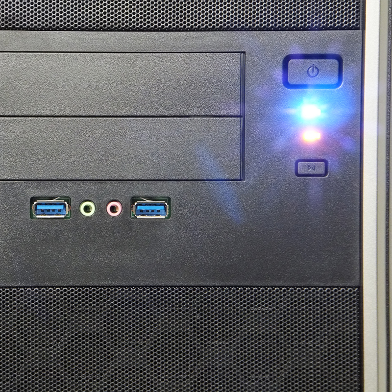 IW-EA035 USB3.0 E 電源なし Black ATX ミドルタワーケース